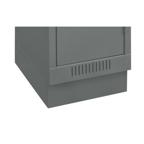 Clean Line Economy Lockers Recessed Base, 2 Banks, 4" H x 24" W x 18" D, Steel Quali-T-Solutions