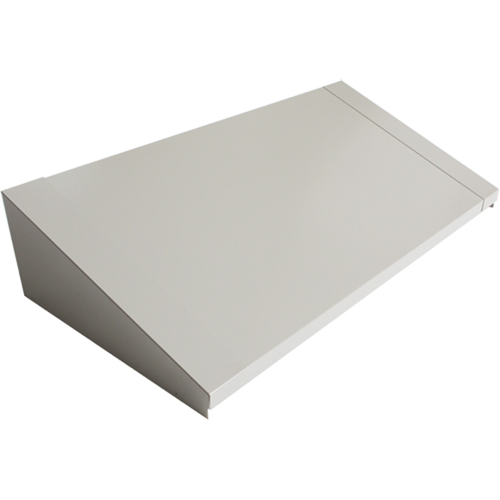 All-Welded Concorde - Heavy-Duty Lockers Sloping Top, 3 Bank, 18" D x 36" W x 6" H, Grey, Steel Quali-T-Solutions