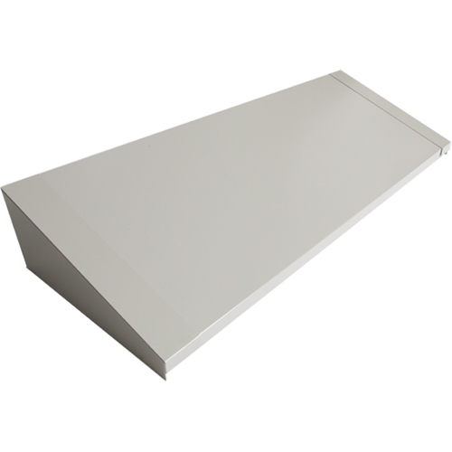 All-Welded Concorde - Heavy-Duty Lockers Sloping Top, 4 Bank, 18" D x 48" W x 6" H, Grey, Steel Quali-T-Solutions