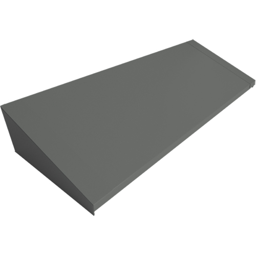 Dessus inclin&eacute; pour casiers robustes enti&egrave;rement soud&eacute; Concorde, Bloc de 4, 18" p x 48" la x 6" ha, Acier Quali-T-Solutions