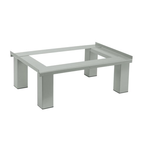 Free Standing Base, 1 Banks, 6" H x 12" W x 18" D, Grey, Steel Quali-T-Solutions