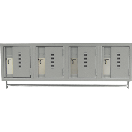 Casiers muraux robustes, Bloc de 4, 18" x 12" x 12", Acier Quali-T-Solutions