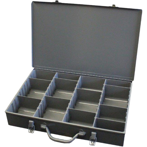 Compartment Steel Scoop Boxes, 17.875" W x 12" D x 3" H, 13 Compartments Quali-T-Solutions