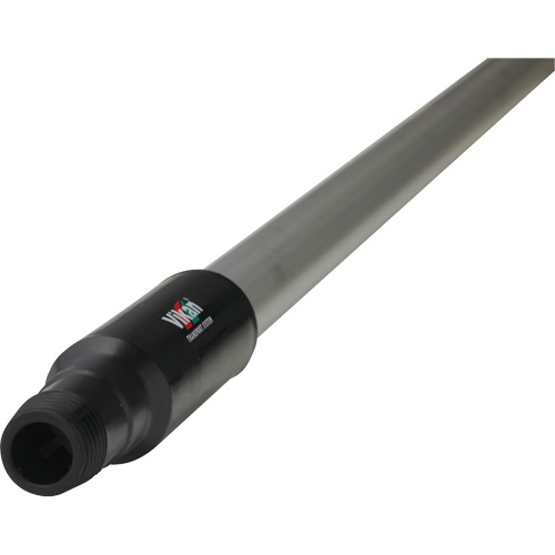 Transport Line Handle, Aluminum/Polypropylene, Ergonomic, Euro Threaded Tip, 1-1/4" Diameter, 59" Length Quali-T-Solutions