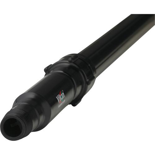 Manche de la s&eacute;rie Transport, Aluminium/Polypropyl&egrave;ne, T&eacute;lescopique, Pointe Filetage europ&eacute;en, 1-1/4" dia, 63" - 109" lo Quali-T-Solutions