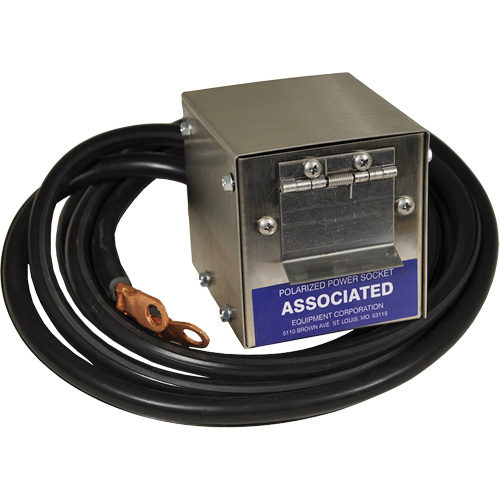 Boîte de douille polaris&eacute;e en acier inoxydable &agrave; brancher pour mod&egrave;le 6139, 4 AWG, C&acirc;ble 5' Quali-T-Solutions