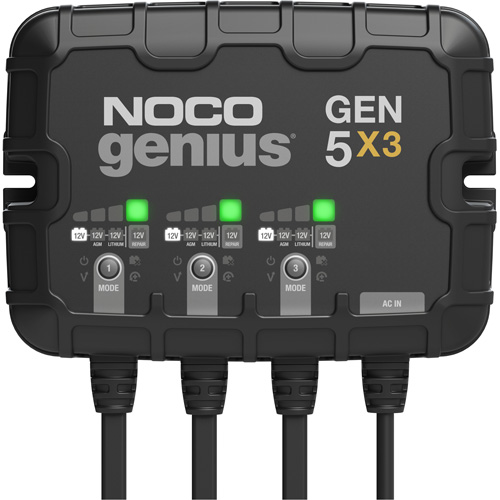 Genius&reg; Gen5X3 3-Bank, 15-Amp On-Board Battery Charger Quali-T-Solutions