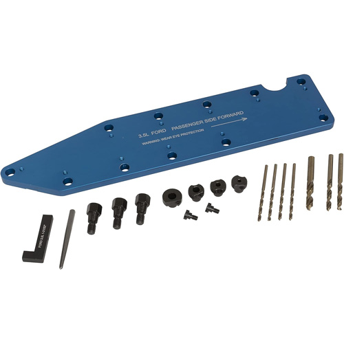 Gabarit de perçage pour installation sur collecteur pour Ford 3,5 L Ecoboost Quali-T-Solutions