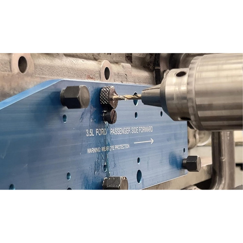 Gabarit de perçage pour installation sur collecteur pour Ford 3,5 L Ecoboost Quali-T-Solutions