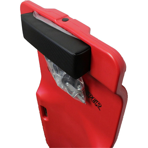 Sommier rouge &agrave; profil bas, en plastique robuste Quali-T-Solutions