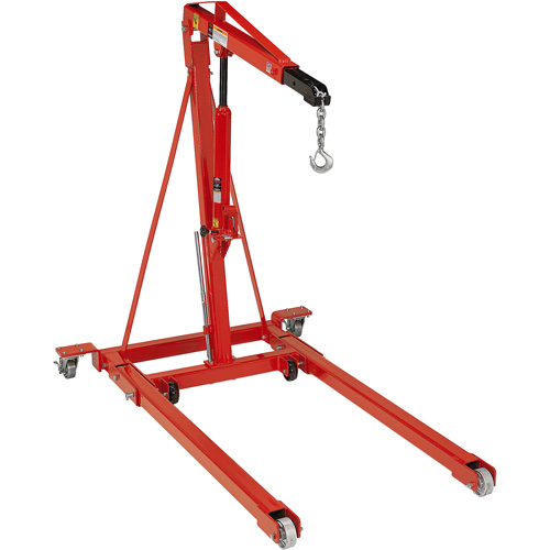 Grue pliante pour moteur, Capacit&eacute; 2500 lb (1,25 tonne) Quali-T-Solutions