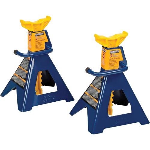 Jack Stand, Locking Handle/Ratchet, 3 tons Capacity, 19" H Quali-T-Solutions
