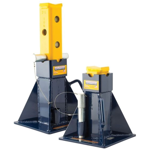 Chandelles de support pour v&eacute;hicule, Tige verrouillable, Capacit&eacute; de 25 tonnes Quali-T-Solutions