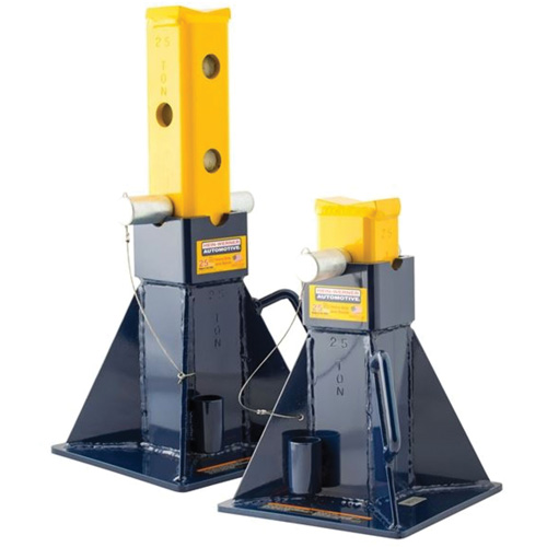 Chandelles de support pour v&eacute;hicule, Tige verrouillable, Capacit&eacute; de 25 tonnes Quali-T-Solutions