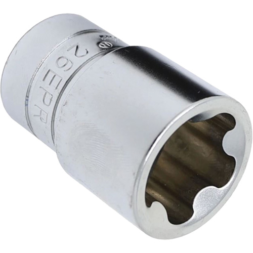 Jeu de douilles TORX EPR &agrave; 5 pans, 16 Morceaux, Prise de 1/4"/3/8"/1/2" Quali-T-Solutions