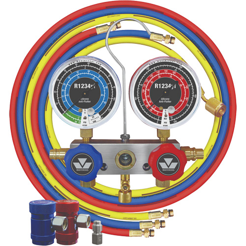 R1234Yf 2-Way Piston Valve Manifold Gauge Set Quali-T-Solutions