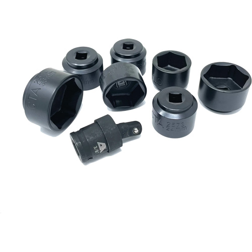 8 Pc. Extra-Low-Profile Oil Filter Socket Set Quali-T-Solutions