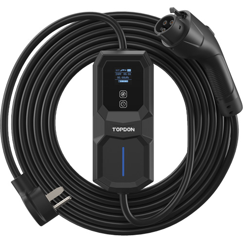 Fiche NEMA 6-50 portable PulseQ AC, 32 A, Niveau 2 CA, Connecteur Type 1 (SAE J1772) Quali-T-Solutions