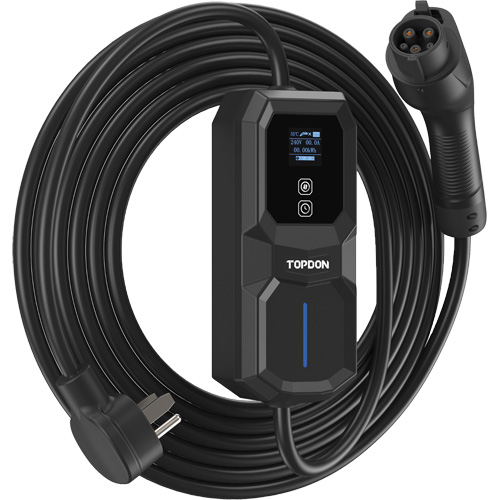 Fiche NEMA 6-50 portable PulseQ AC, 32 A, Niveau 2 CA, Connecteur Type 1 (SAE J1772) Quali-T-Solutions