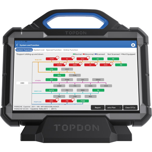 Outil de diagnostic Phoenix Max de niveau &eacute;quipement original de 13,3" avec station daccueil et oscilloscope &agrave; 4 voies Quali-T-Solutions