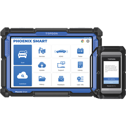 Phoenix Smart – Outil de diagnostic de niveau constructeur avec &eacute;cran 10,1", programmation bas&eacute;e sur l'infonuage et protocoles avanc&eacute;s Quali-T-Solutions