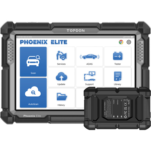 Outil de diagnostic de niveau constructeur Phoenix Elite avec &eacute;cran 10,1", programmation bas&eacute;e sur l'infonuage et CANFD Quali-T-Solutions