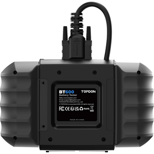 Testeur de batterie 12?V et de syst&egrave;mes 12?V/24?V BT600 avec imprimante int&eacute;gr&eacute;e Quali-T-Solutions