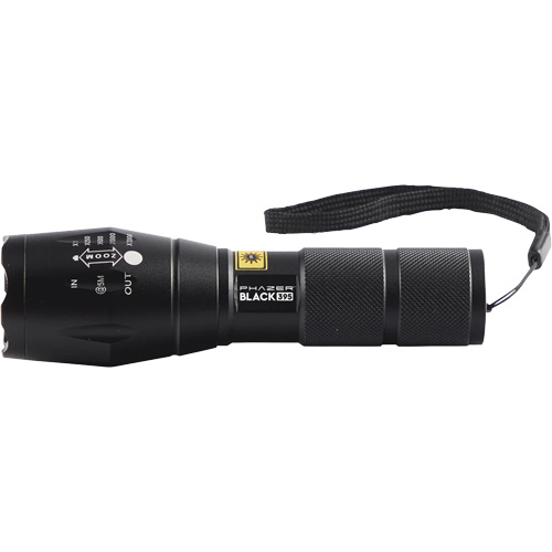 Lampe UV rechargeable pour la d&eacute;tection des fuites UView Phazer BLACK 395 Quali-T-Solutions