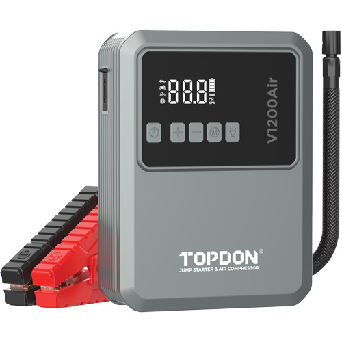 V1200Air 2-in-1 1200 Peak Amp Jump Starter & Tire Inflator Quali-T-Solutions