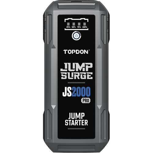 D&eacute;marreur de secours, banque d'alimentation et lampe de poche JumpSurge2000Pro &agrave; 2500 A de pointe Quali-T-Solutions