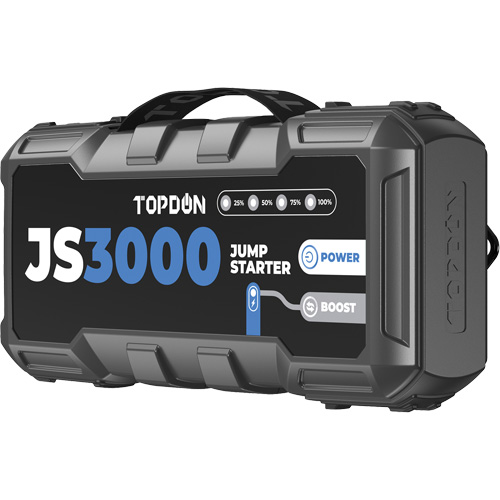 Survolteur, banque d'alimentation et lampe de poche JumpSurge3000 Quali-T-Solutions