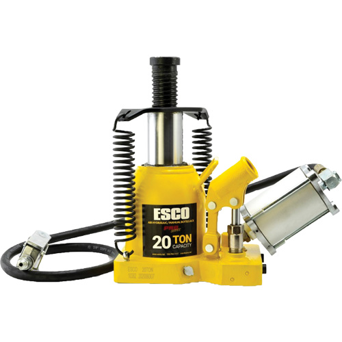 Pro Series “Shorty” Bottle Jack, 20 Ton(s), Air Hydraulic, 12-5/8" Raised Height Quali-T-Solutions