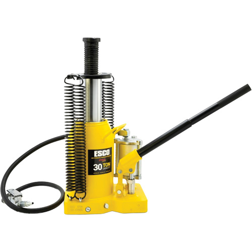 Pro Series  Bottle Jack, 30 tons, Air Hydraulic, 20" Raised Height Quali-T-Solutions