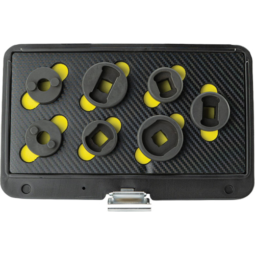 Threaded Leaf Spring Shackle Pin Remover & Installation Master Set, 7 Pieces, 1/2" Drive Size Quali-T-Solutions