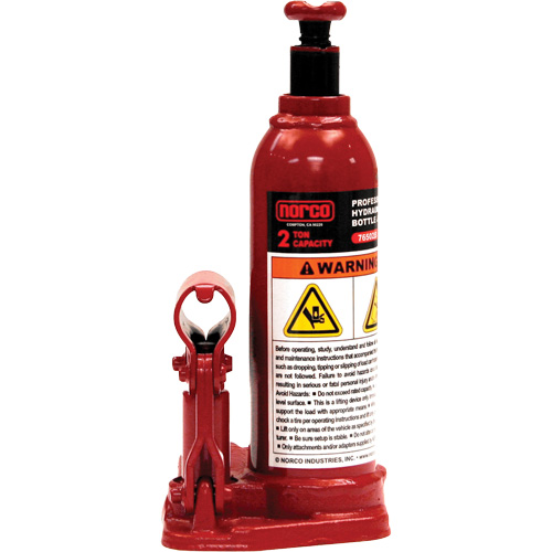 Professional Hydraulic Bottle Jack, 2 Ton(s), 14-1/2" Raised Height Quali-T-Solutions