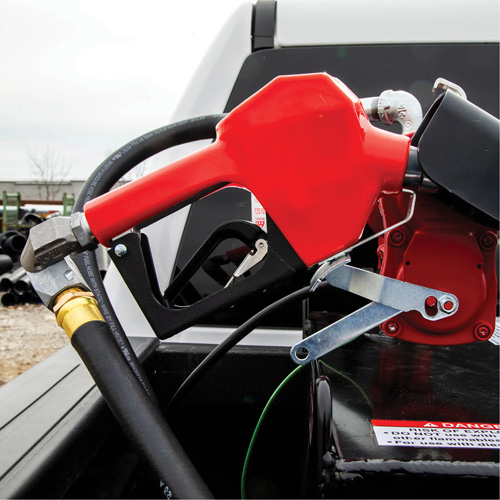 Pistolet de distribution automatique rouge pour essence Quali-T-Solutions