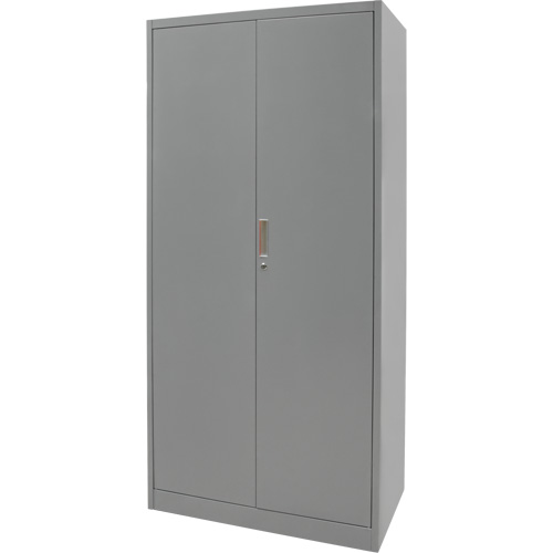 Armoires de rangement Hi-Boy, Acier, 4 Tablettes, 72" h x 36" la x 18" P, Gris Quali-T-Solutions