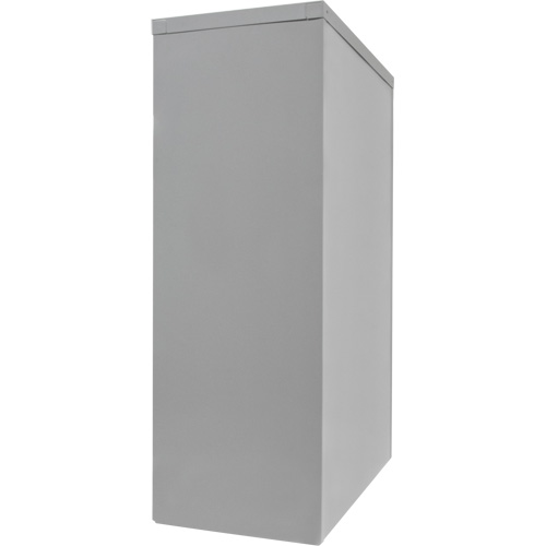Armoire de rangement &agrave; hauteur de comptoir, Acier, 2 Tablettes, 42" h x 30" la x 15" P, Gris Quali-T-Solutions