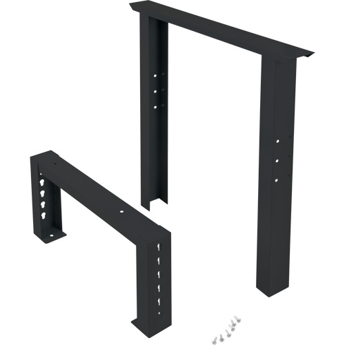 Pattes d'&eacute;tabli pour service industriel, Acier, 24" p x 34" h, Simple Quali-T-Solutions