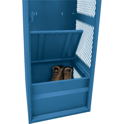 Casier pour &eacute;quipement, Acier, 24" la x 24" p x 72" h, Bleu fonc&eacute; Quali-T-Solutions