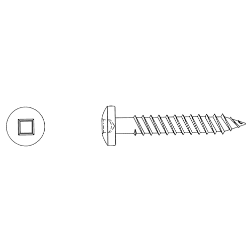 Round Head Wood Screws, #12 x 3" L, Zinc Plated Quali-T-Solutions