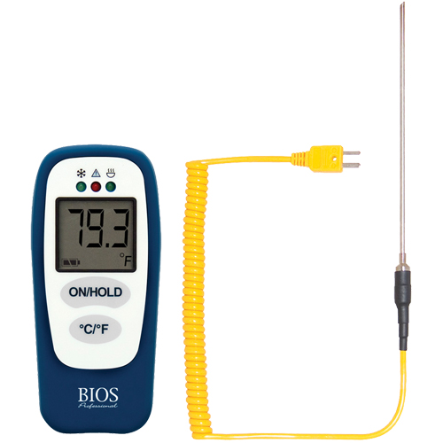 Food Thermometer with HACCP Check, Contact, Digital, -83.2 - 1999°F (-64 to 1400°C) Quali-T-Solutions