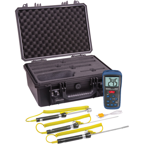 Thermocouple Thermometer Kit, Contact, Digital, -58-2000°F (-50-1300°C) Quali-T-Solutions