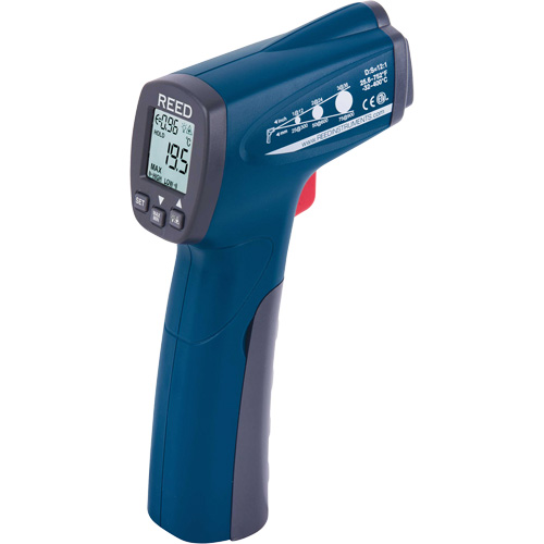Thermom&egrave;tre &agrave; infrarouge, -25,6°- 752° F ( -32° - 400° C ), 12:1, &eacute;missivit&eacute; Ajustable Quali-T-Solutions