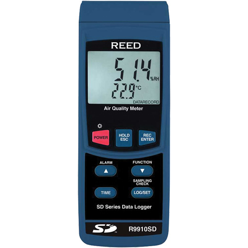 Data Logging Indoor Air Quality Meter with Calibration Certificate Quali-T-Solutions