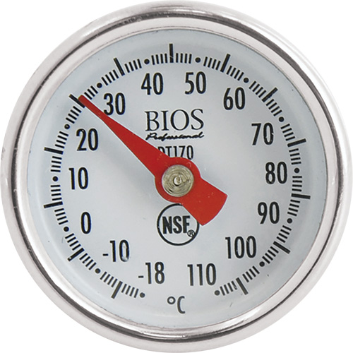 1" Dial Thermometer Celsius Only with Calibration Sleeve, Contact, Analogue, 0.4-230°F (-18-110°C) Quali-T-Solutions