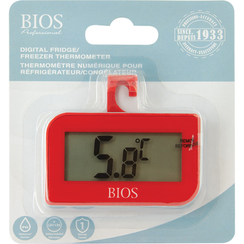 Thermom&egrave;tre num&eacute;rique de r&eacute;frig&eacute;rateur et cong&eacute;lateur, Sans contact, Num&eacute;rique, -4-122°F ( -20-50°C) Quali-T-Solutions