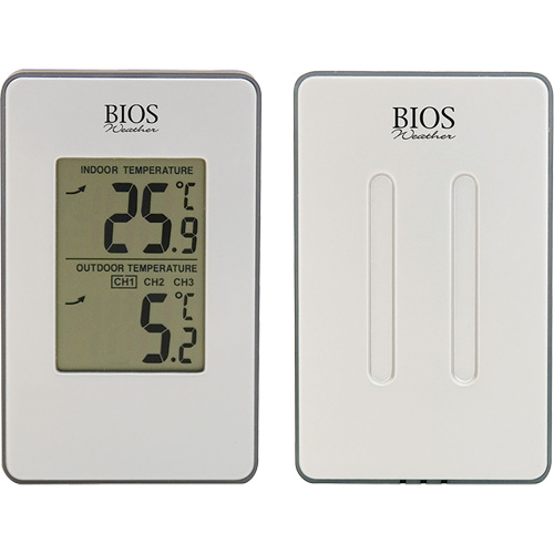 Thermom&egrave;tre sans fil int&eacute;rieur/ext&eacute;rieur, Sans contact, Analogique, 31-158°F (-35-70°C) Quali-T-Solutions