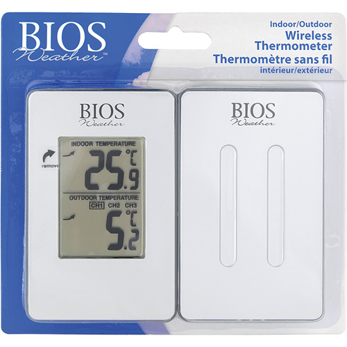Thermom&egrave;tre sans fil int&eacute;rieur/ext&eacute;rieur, Sans contact, Analogique, 31-158°F (-35-70°C) Quali-T-Solutions