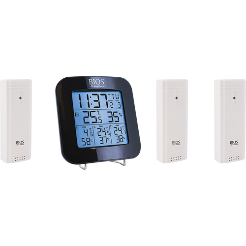 Wireless Weather Station with 3 Sensors, Non-Contact, Digital, 40-158°F (-40-70°C) Quali-T-Solutions